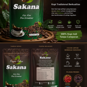 Kopi Arabika Natural Sakana 1Kg